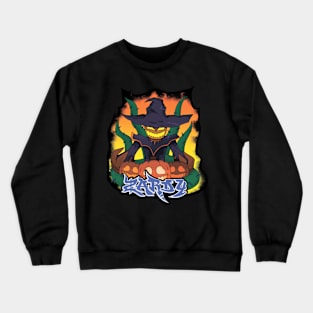 fnf zardy from zardy's maze graffiti with text Crewneck Sweatshirt